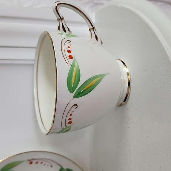 Adderley Vintage Teacup and Saucer ,made in England Bone China. - Picture 3 of 6